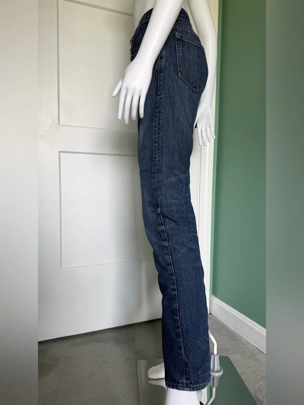 J. Crew 484 Straight Jeans in Dark Blue Indigo